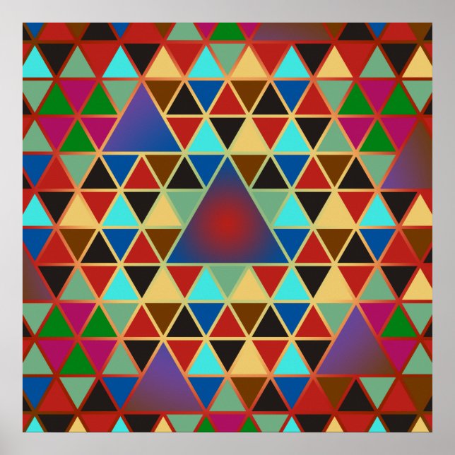 Pretty Triangle pattern III + your ideas Poster (Front)