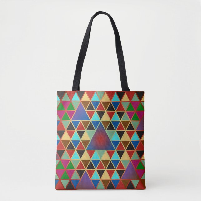 Pretty Triangle pattern III + your ideas Tote Bag (Front)