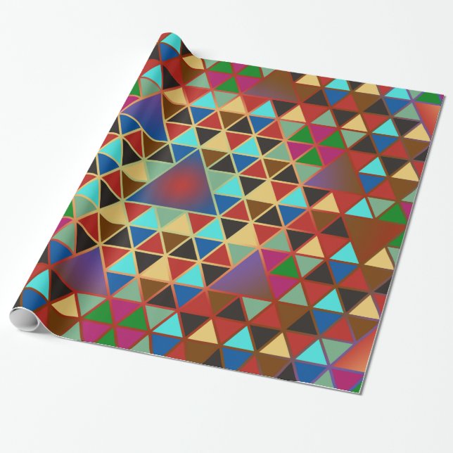 Pretty Triangle pattern III + your ideas Wrapping Paper (Unrolled)
