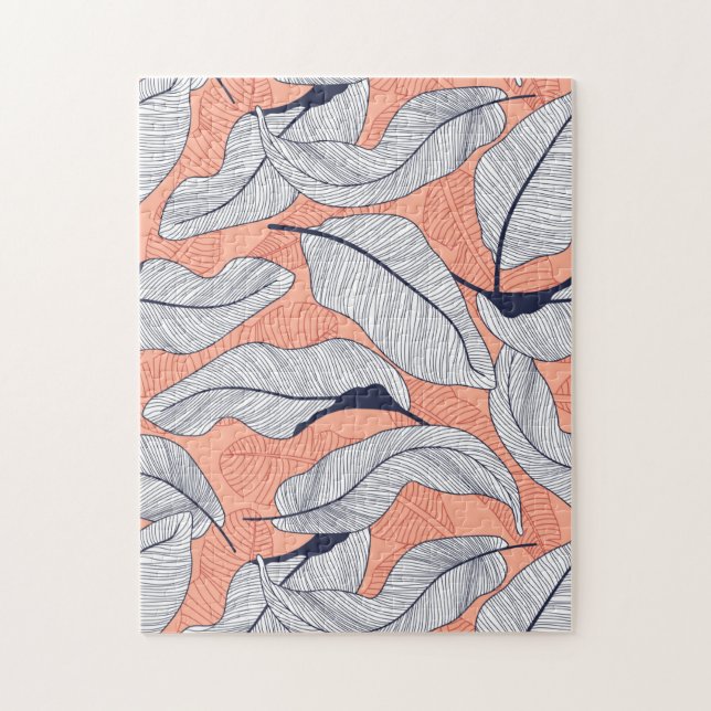 Pretty Tropical Floral Jigsaw Puzzle (Vertical)