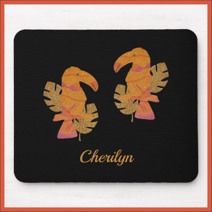 Pretty Tropical Toucan Mouse Pad