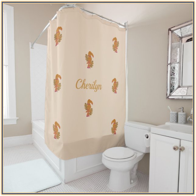 Pretty Tropical Toucan Shower Curtain (Creator Uploaded)