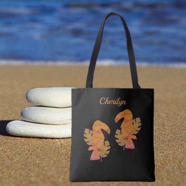 Pretty Tropical Toucan Tote Bag (Creator Uploaded)