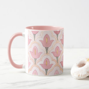 Pretty tulip pattern Classic colorful Watercolor Mug