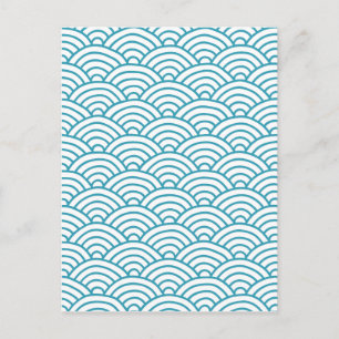 Pretty Turquoise Waves Postcard