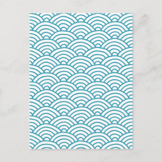 Pretty Turquoise Waves Postcard