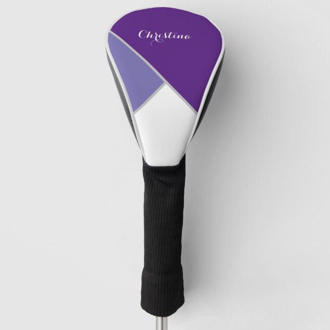 Pretty Two Tone Golf Club Cover (Front)