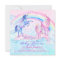 Pretty Unicorn Baby Shower Invitations