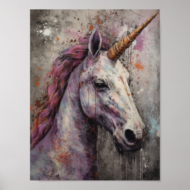 Pretty Unicorn Poster (Front)