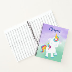 Pretty Unicorn Prancing Notebook