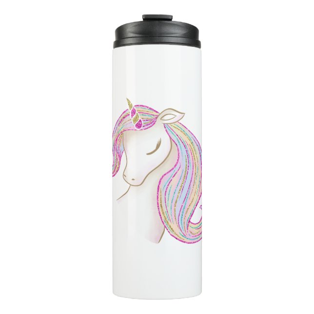 Pretty Unicorn Thermal Tumbler (Front)