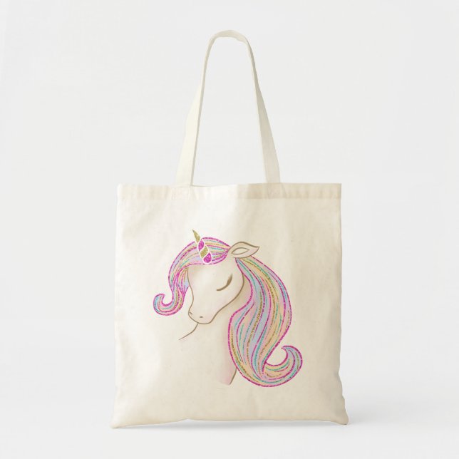 Pretty Unicorn Tote Bag (Front)