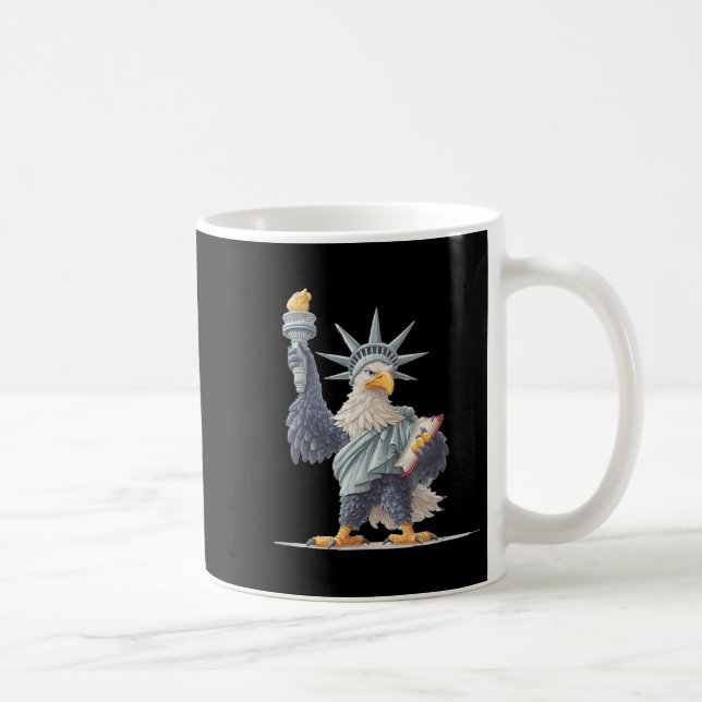 Pretty Usa Statue Costume For Patriotic Clothes Lo Coffee Mug (Right)