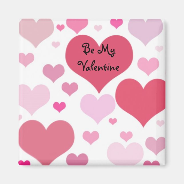 Pretty Valentine Hearts Magnet (Front)