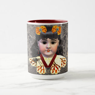 Pretty Vampire Doll Personalised Mug