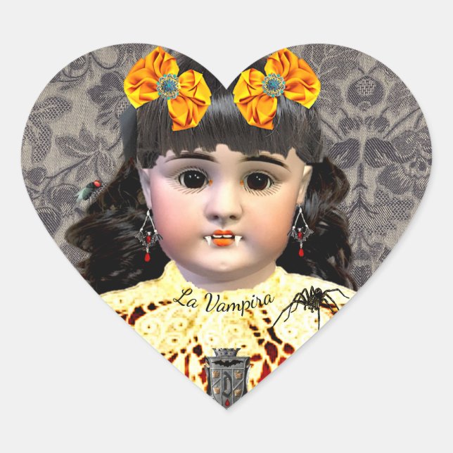 Pretty Vampire Doll Sticker (Front)