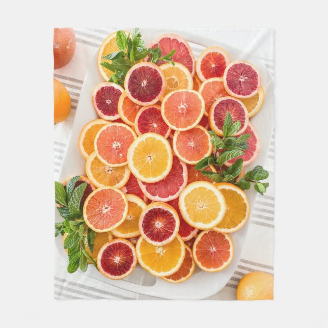 Pretty Vegetables Fleece Blanket (Front)