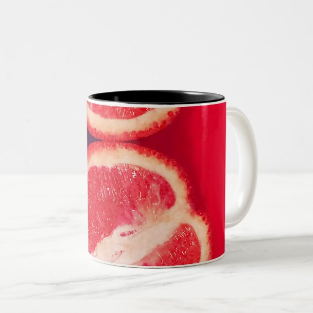 Pretty Vegetables Two-Tone Coffee Mug (Front Right)