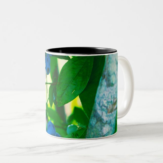 Pretty Vegetables Two-Tone Coffee Mug (Front Right)