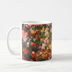 Pretty Vintage colourful flowers floral painting Coffee Mug
