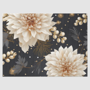 Pretty Vintage Inspired Bright Pastel Dahlia  Tissue Paper