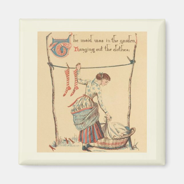 Pretty Vintage Lady Magnet (Front)