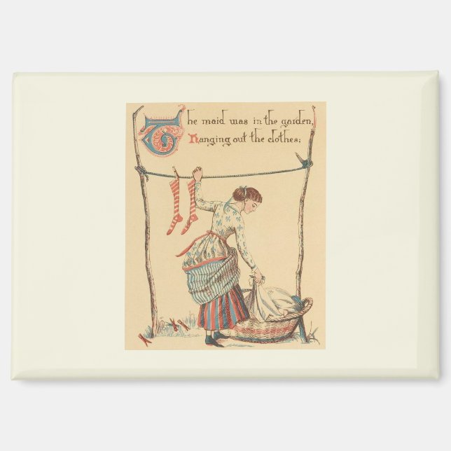 Pretty Vintage Lady Magnet (Front)