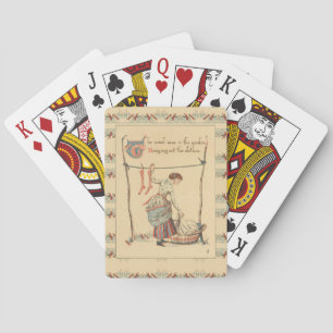 Pretty Vintage Lady Playing Cards