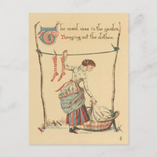 Pretty Vintage Lady Postcard