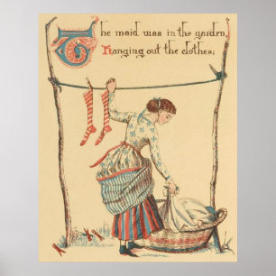 Pretty Vintage Lady Poster