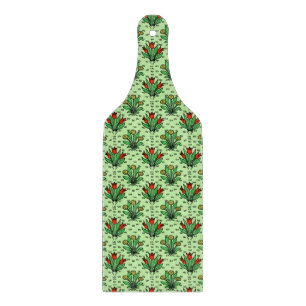 Pretty Vintage Spring Flowers Drawing Pattern Cutting Board