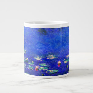 Pretty Vintage Water Lilies by Claude Monet Large Coffee Mug