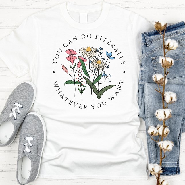 Pretty Vintage Wildflowers Handdrawned  T-Shirt (Creator Uploaded)