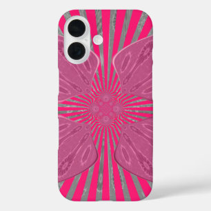 Pretty Vivid Pink Beautiful amazing edgy cool art iPhone 16 Case