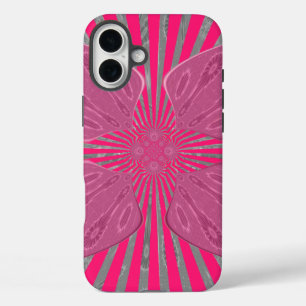 Pretty Vivid Pink Beautiful amazing edgy cool art iPhone 16 Plus Case