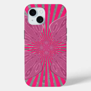 Pretty Vivid Pink Beautiful amazing edgy cool art iPhone 15 Case