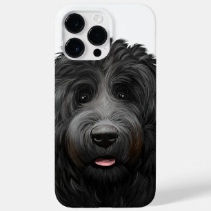 PRETTY WATERCOLOR BLACK RUSSIAN TERRIER DOG Case-Mate iPhone 14 PRO MAX CASE
