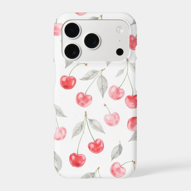 Pretty Watercolor cherry fruit Pattern (Back)