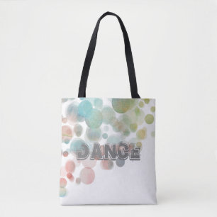 pretty watercolor dance tote bag abstract