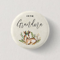 Pretty Watercolor Deer Laying Down Boho Grandma