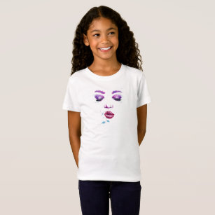 Pretty watercolor face-trendy graphic design. T-Shirt