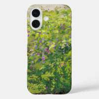 Pretty Watercolor Floral Bush Graphic Art Painting