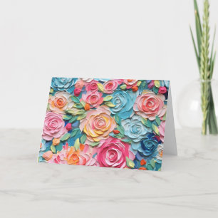 Pretty Watercolor Floral Note Card
