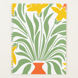 Pretty watercolor for botanical lovers Yellow chic Planner