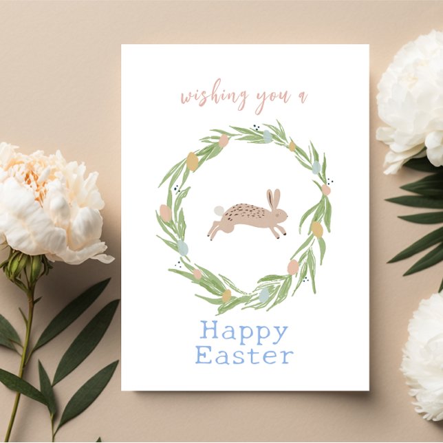 Pretty Watercolor Happy Easter Card (Creator Uploaded)