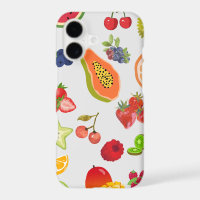Pretty Watercolor Summer Fruits Pattern