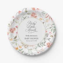Pretty Watercolor Wildflower Baby Shower 