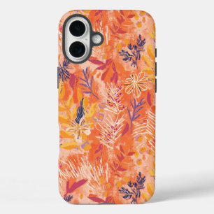 Pretty Watercolor Wildflowers iPhone 16 Plus Case
