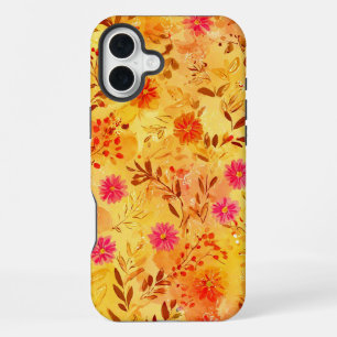 Pretty Watercolor Wildflowers iPhone 16 Plus Case