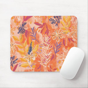 Pretty Watercolor Wildflowers Mouse Pad